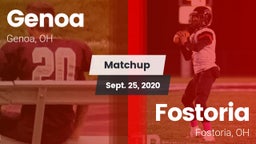 Matchup: Genoa vs. Fostoria  2020