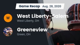Recap: West Liberty-Salem  vs. Greeneview  2020