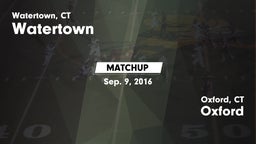 Matchup: Watertown vs. Oxford  2016