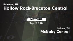 Matchup: Hollow Rock-Bruceton vs. McNairy Central  2016