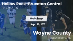 Matchup: Hollow Rock-Bruceton vs. Wayne County  2017