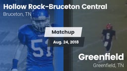 Matchup: Hollow Rock-Bruceton vs. Greenfield  2018