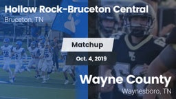 Matchup: Hollow Rock-Bruceton vs. Wayne County  2019