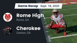 Recap: Rome High vs. Cherokee  2020