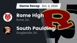 Recap: Rome High vs. South Paulding  2020