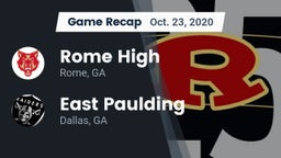 Recap: Rome High vs. East Paulding  2020