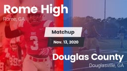 Matchup: Rome High vs. Douglas County  2020