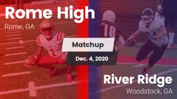 Matchup: Rome High vs. River Ridge  2020