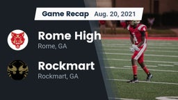 Recap: Rome High vs. Rockmart  2021