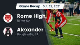 Recap: Rome High vs. Alexander  2021