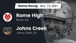 Recap: Rome High vs. Johns Creek  2021