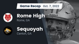 Recap: Rome High vs. Sequoyah  2022