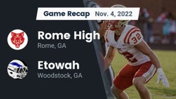 Recap: Rome High vs. Etowah  2022