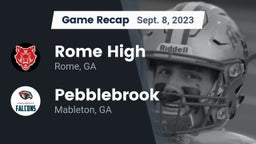 Recap: Rome High vs. Pebblebrook  2023