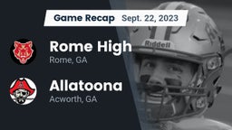 Recap: Rome High vs. Allatoona  2023