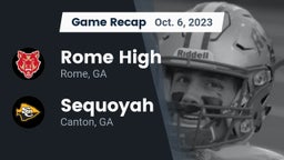 Recap: Rome High vs. Sequoyah  2023