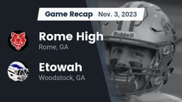 Recap: Rome High vs. Etowah  2023