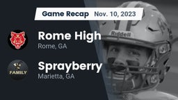 Recap: Rome High vs. Sprayberry  2023