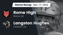 Recap: Rome High vs. Langston Hughes  2023