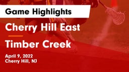 Cherry Hill East  vs Timber Creek  Game Highlights - April 9, 2022