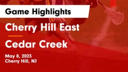 Cherry Hill East  vs Cedar Creek  Game Highlights - May 8, 2023