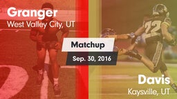 Matchup: Granger vs. Davis  2016