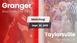 Matchup: Granger vs. Taylorsville  2019