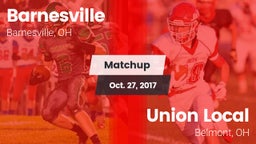 Matchup: Barnesville vs. Union Local  2017