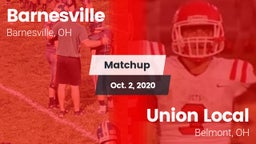 Matchup: Barnesville vs. Union Local  2020