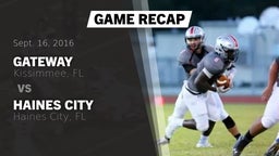 Recap: Gateway  vs. Haines City  2016