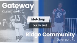 Matchup: Gateway vs. Ridge Community  2018