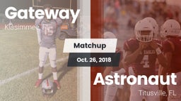 Matchup: Gateway vs. Astronaut  2018