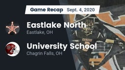 Recap: Eastlake North  vs. University School 2020
