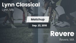 Matchup: Lynn Classical vs. Revere  2016