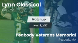 Matchup: Lynn Classical vs. Peabody Veterans Memorial  2017