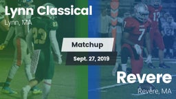 Matchup: Lynn Classical vs. Revere  2019