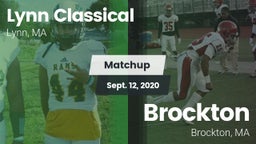 Matchup: Lynn Classical vs. Brockton  2020