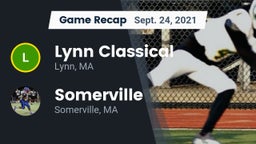Recap: Lynn Classical  vs. Somerville  2021