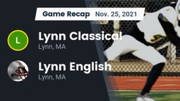 Recap: Lynn Classical  vs. Lynn English  2021