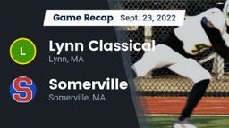 Recap: Lynn Classical  vs. Somerville  2022