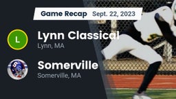 Recap: Lynn Classical  vs. Somerville  2023