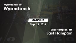 Matchup: Wyandanch vs. East Hampton  2016