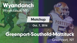 Matchup: Wyandanch vs. Greenport-Southold-Mattituck  2016