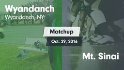 Matchup: Wyandanch vs. Mt. Sinai  2016