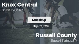 Matchup: Knox Central vs. Russell County  2016
