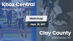 Matchup: Knox Central vs. Clay County  2017
