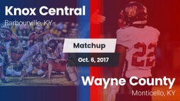 Matchup: Knox Central vs. Wayne County  2017