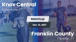 Matchup: Knox Central vs. Franklin County  2017