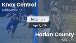 Matchup: Knox Central vs. Harlan County  2018