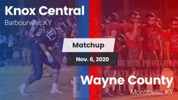 Matchup: Knox Central vs. Wayne County  2020